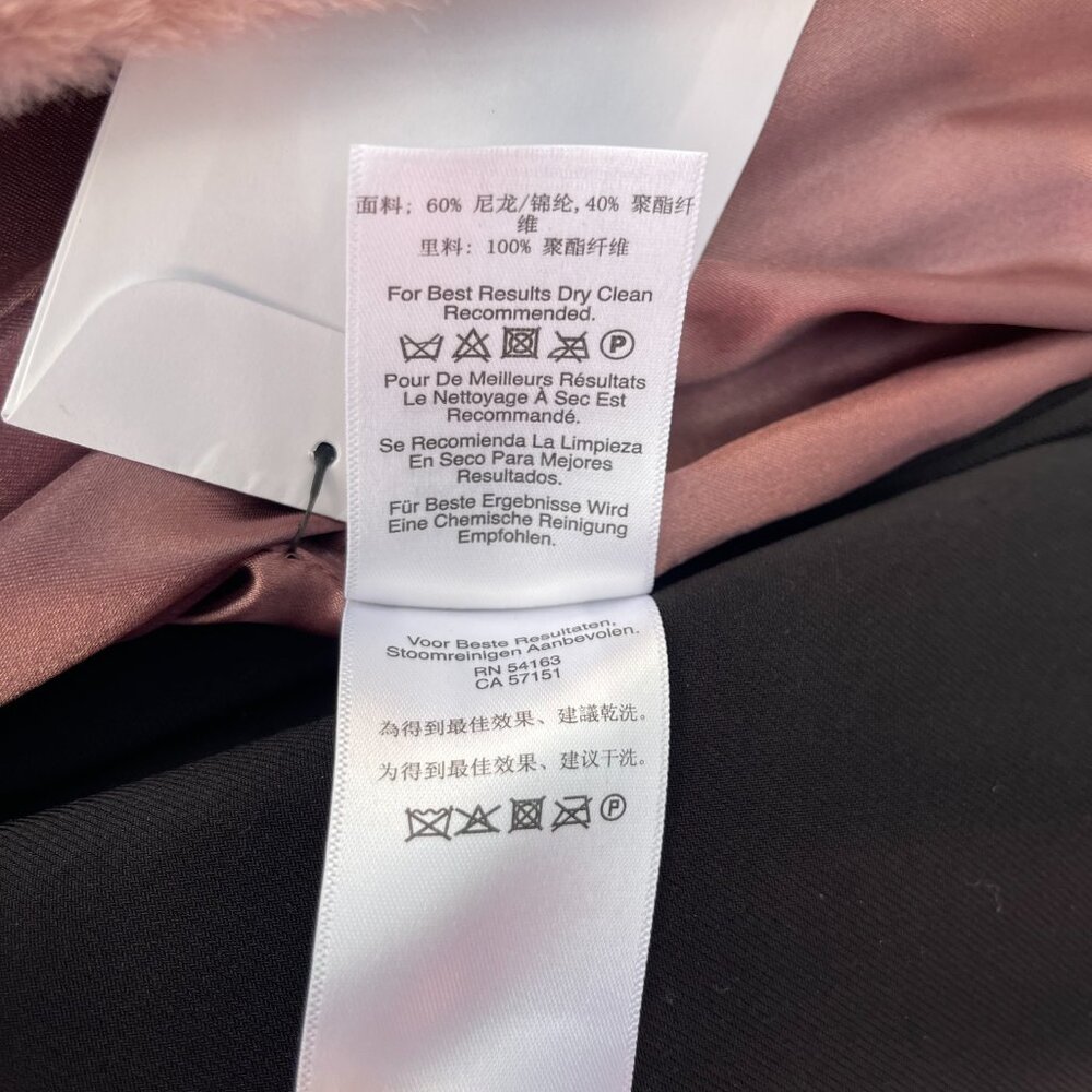 NWT Ladies Sz Large DKNY Plush Pink Outerwear/Coat - Picture 15 of 16